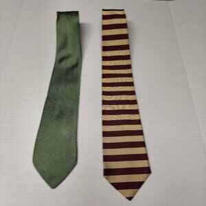 Brooks Brothers Ties  Striped Makers 60 x 3 1/2 & Green 346 63 x 3 1/2